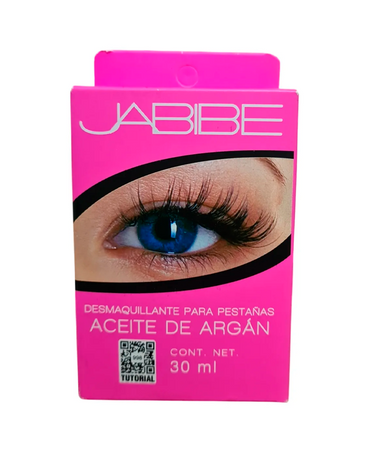 JABIBE DESMAQUILLANTE PARA PESTAÑA ACEITE DE ARGAN 30 ML.