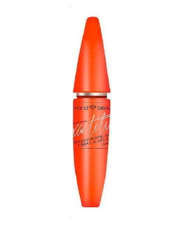 DIAMOND BEAUTY EXACTITUD MASCARA FIBRAS ALARGADORAS (NARANJA) - El Palacio De La Belleza