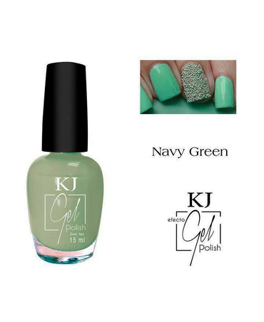 KJ ESMALTE EFECTO GEL NAVY GREEN