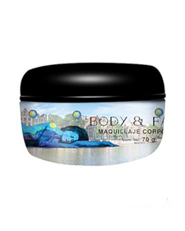 KJ BODY & FACE MAQUILLAJE CORPORAL COLOR AZUL REY 8 G.