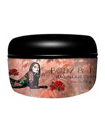 KJ BODY & FACE MAQUILLAJE CORPORAL COLOR ROJO 8 G.