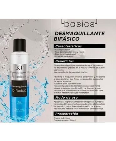 KJ DESMAQUILLANTE BIFASICO 135 ML.
