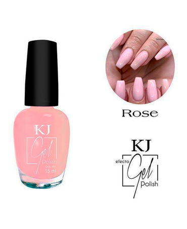 KJ ESMALTE EFECTO GEL ROSE