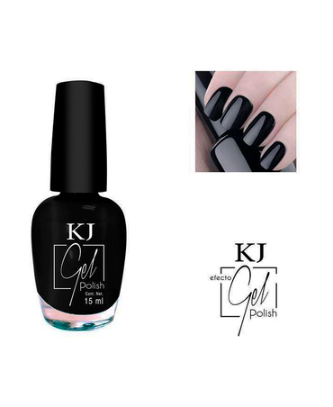KJ ESMALTE EFECTO GEL BLACK