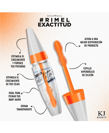 DIAMOND BEAUTY EXACTITUD MASCARA TRANSPARENTE SERUM + BIOTINA 13 GRS. - El Palacio De La Belleza