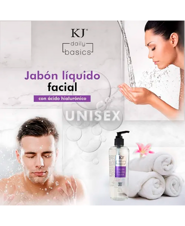 KJ JABON LIQUIDO FACIAL CON ACIDO HIALURONICO 250 ML.