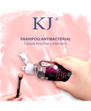 KJ SHAMPOO ANTIBACTERIAL LIMPIA BROCHAS  Y BLENDERS