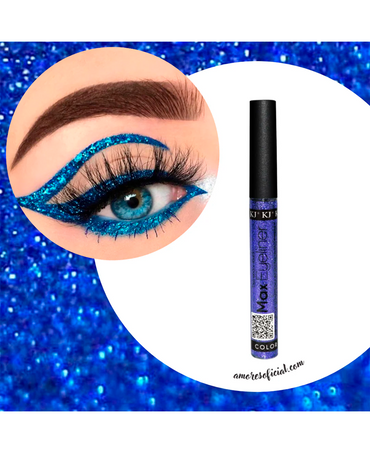 KJ MAX EYELINER 8 GRS. 35 GLITTER AZUL IRIDISCENTE