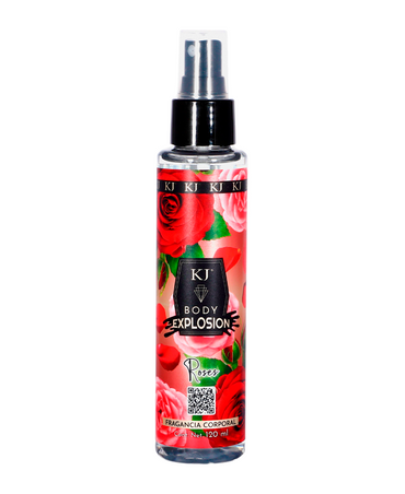 KJ EXPLOSION FRAGANCIA CORPORAL ROSAS 120 ML.