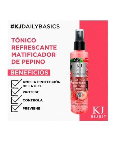 KJ TONICO ANTIOXIDANTE DE FRUTOS ROJOS 135 ML.
