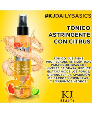 KJ TONICO ASTRINGENTE CITRUS Y REGULADOR DE PH 135 ML.