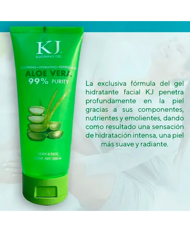 KJ GEL HIDRATANTE DE ALOE VERA 200 ML.