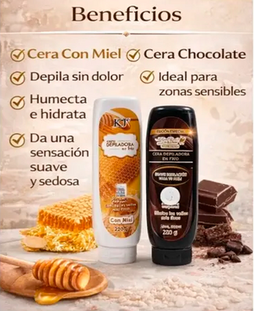 KJ CERA DEPILADORA CHOCOLATE