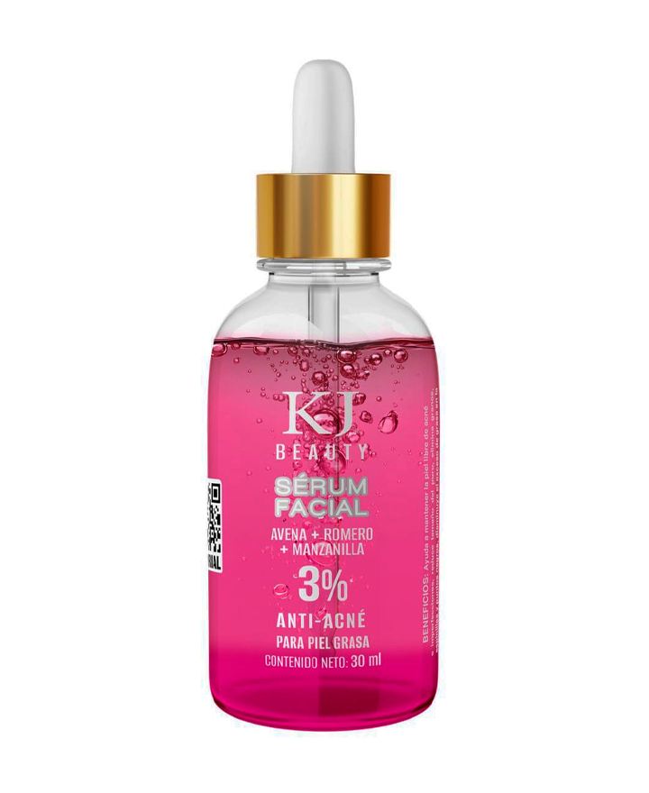KJ SERUM FACIAL ANTI-ACNE AVENA ROMERO MANZANILLA 30 ML.