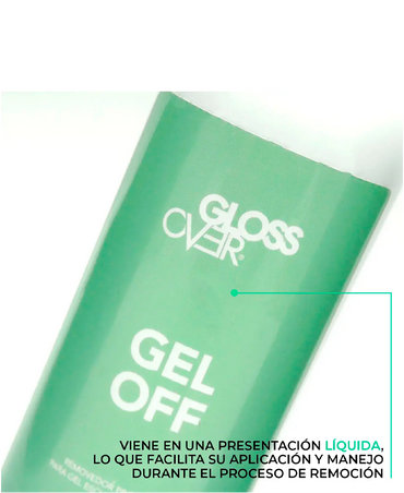 GLOSS OVER GEL OFF / REMOVEDOR GEL ESTRUCTURAL 8 OZ.