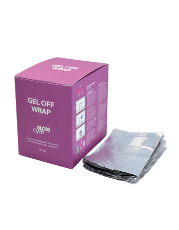 GLOSS OVER GEL OFF WRAPS ENVOLTURAS 100 PZAS.