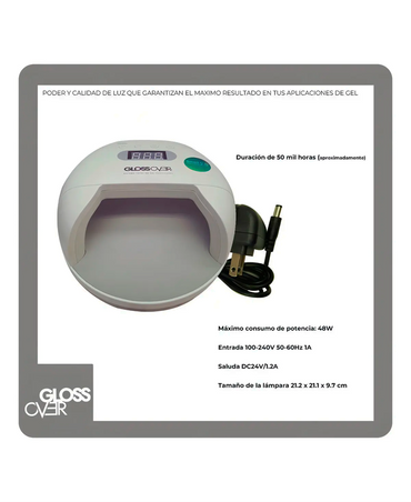 GLOSS OVER LAMPARA SMART 48W 2 EN 1 / UV