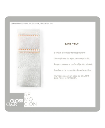 GLOSS OVER BANDIT OUT / BANDAS ELASTICAS PAR 100 PIEZAS