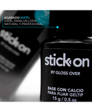 GLOSS OVER STICK-ON BASE ADHERENTE CON CALCIO PARA FIJAR GELTIP 15 ML.