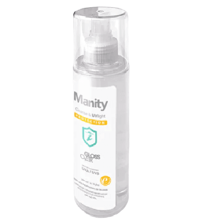 GLOSS OVER MANITY SANITIZANTE CON PROTECCION UV LIGHT 200 ML.