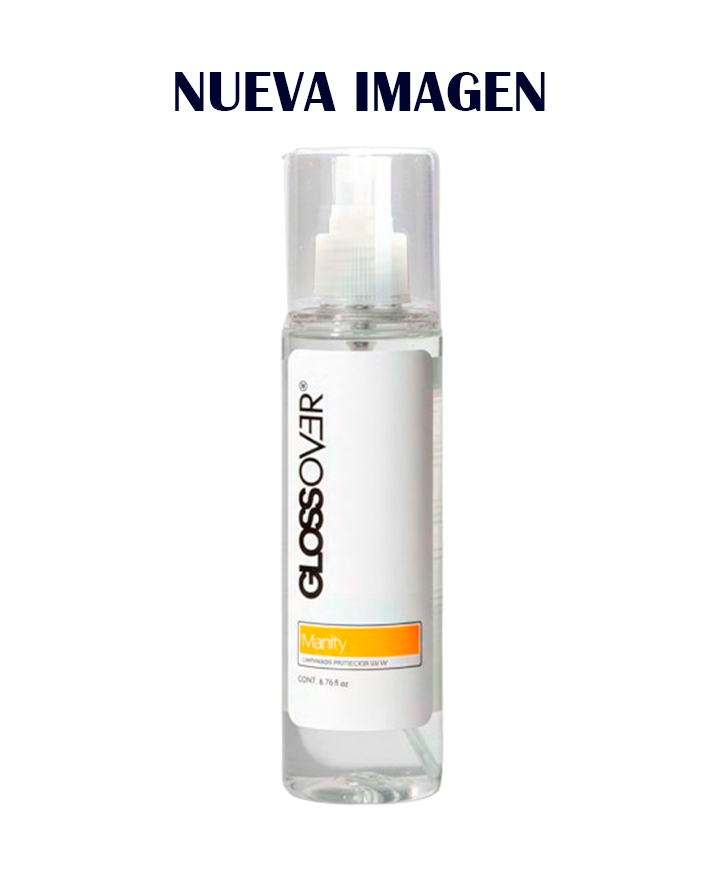 GLOSS OVER MANITY SANITIZANTE CON PROTECCION UV LIGHT 200 ML.