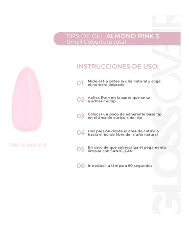GLOSS OVER GELTIP ALMOND S PINK / BOX 550 PZAS.