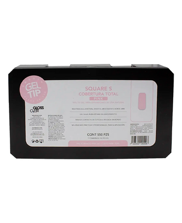 GLOSS OVER GELTIP SQUARE S PINK / BOX 550 PZAS.
