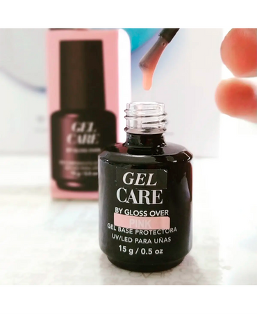 GLOSS OVER GEL CARE 1/2 OZ PINK 15 ML.