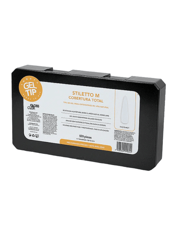 GLOSS OVER GELTIP STILETTO M / COBERTURA TOTAL FRENCH CAJA
