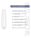 GLOSS OVER GELTIP COFFIN XL / COBERTURA TOTAL 550 PZAS.