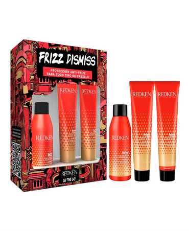 REDKEN TRAVEL KIT FRIZZ DISMISS SHAMPOO/CONDITIONER/LEAVE IN CREAM - El Palacio De La Belleza