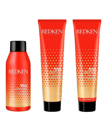 REDKEN TRAVEL KIT FRIZZ DISMISS SHAMPOO/CONDITIONER/LEAVE IN CREAM - El Palacio De La Belleza
