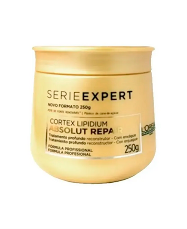 LP LOREAL SERIE EXPERT ABSOLUT REPAIR GOLD SH.300 ML/MASK 250 ML.+ MASCARA COFRE - El Palacio De La Belleza