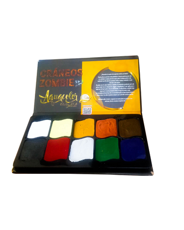 BELLET AQUACOLOR PALETA MINI CRANEOS 10 TONOS