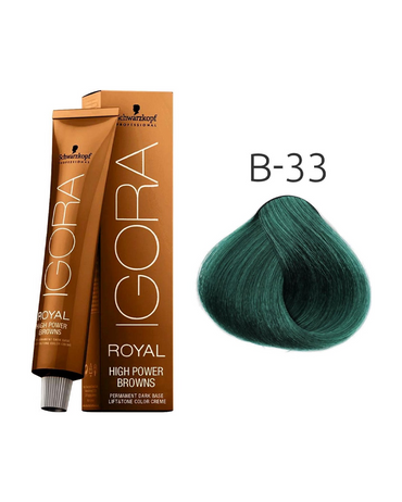 IGORA ROYAL HIGH POWER BROWNS B-33 BROWN PETROL