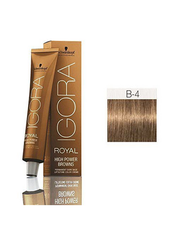 IGORA ROYAL HIGH POWER BROWNS B-4 BROWN BEIGE