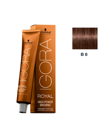 IGORA ROYAL HIGH POWER BROWNS B-6 BROWN CHOCOLATE