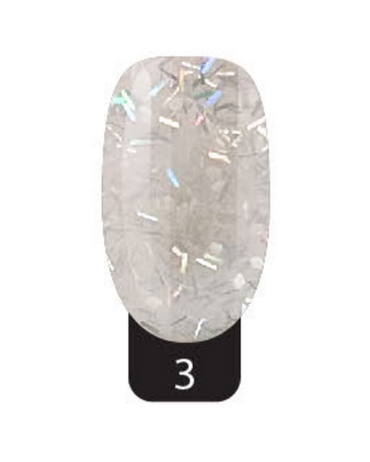 STUDIO NAILS ACRILICO COLECCION SOFT #3 PLATA