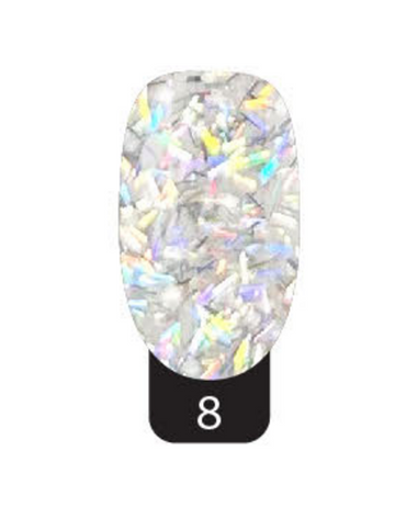 STUDIO NAILS ACRILICO COLECCION SOFT #8 BLANCO