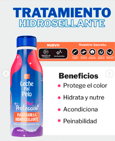 LECHE PAL PELO PROTECCION COLOR MASC. HIDROSELLANTE 250 ML.