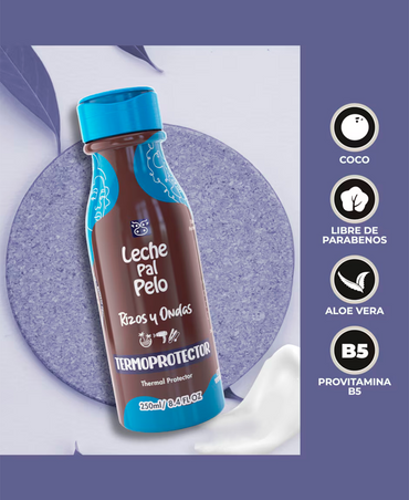 LECHE PAL PELO RIZOS & AFRO TERMOPROTECTOR 250 ML.