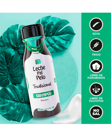 LECHE PAL PELO TRADICIONAL SHAMPOO 250 ML.