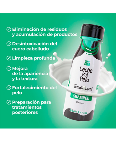 LECHE PAL PELO TRADICIONAL SHAMPOO 250 ML.