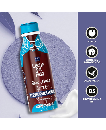 LECHE PAL PELO RIZOS & AFRO TERMOPROTECTOR 440 ML.
