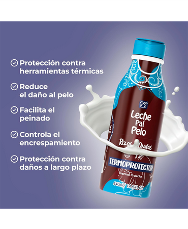 LECHE PAL PELO RIZOS & AFRO TERMOPROTECTOR 440 ML.