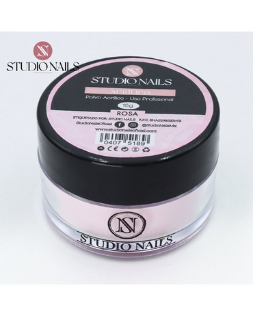 STUDIO NAILS POLVO ACRILICO ROSA 15 GRS.
