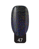 STUDIO NAILS ACRILICO COLECCION GLITTER #47 NEGRO