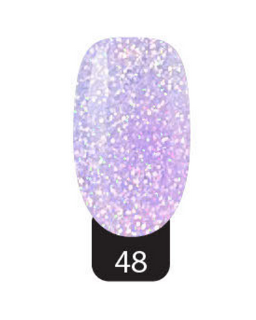 STUDIO NAILS ACRILICO COLECCION GLITTER #48 MORADO