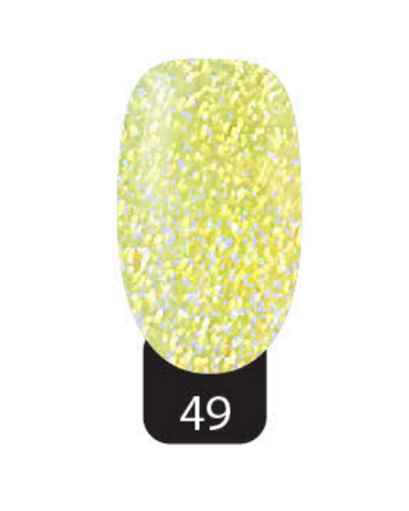 STUDIO NAILS ACRILICO COLECCION GLITTER #49 AMARILLO