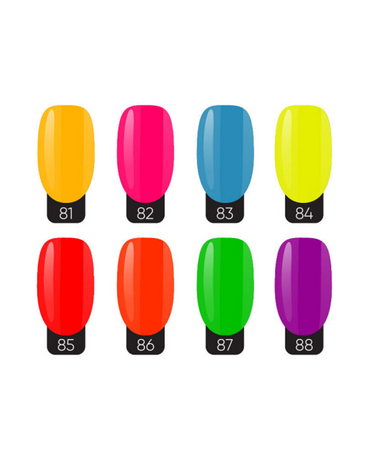 STUDIO NAILS COLECCION ACRILICOS 8 TONOS NEON